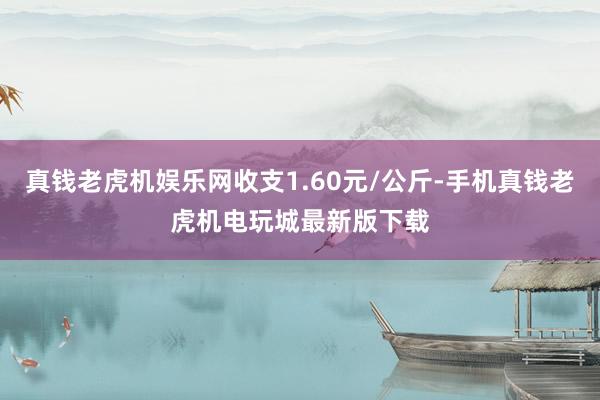 真钱老虎机娱乐网收支1.60元/公斤-手机真钱老虎机电玩城最新版下载