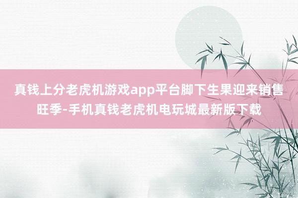 真钱上分老虎机游戏app平台脚下生果迎来销售旺季-手机真钱老虎机电玩城最新版下载