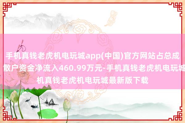 手机真钱老虎机电玩城app(中国)官方网站占总成交额2.6%；散户资金净流入460.99万元-手机真钱老虎机电玩城最新版下载