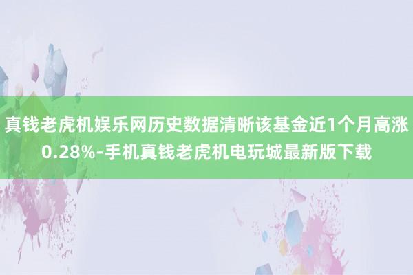 真钱老虎机娱乐网历史数据清晰该基金近1个月高涨0.28%-手机真钱老虎机电玩城最新版下载