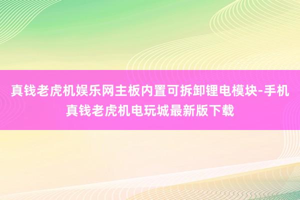 真钱老虎机娱乐网主板内置可拆卸锂电模块-手机真钱老虎机电玩城最新版下载