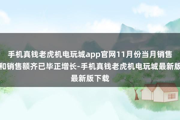 手机真钱老虎机电玩城app官网11月份当月销售面积和销售额齐已毕正增长-手机真钱老虎机电玩城最新版下载